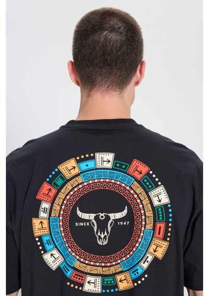 Loose Fit T-shirt Siyah Erkek Kısa Kol T-Shirt fırsatları