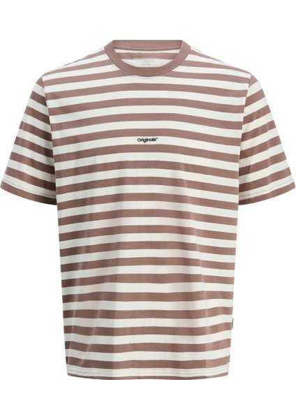JORVESTERBRO NEWTON STRIP Kahverengi Erkek Kısa Kol T-Shirt fiyatları