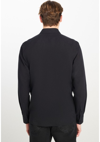 Regular Fit Gömlek Siyah Erkek Gömlek fiyatları