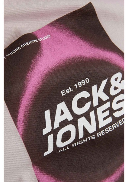JCORECHARGE FRONT PRINT Lila Erkek Kısa Kol T-Shirt fiyatları