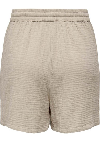 ONLTHYRA SHORTS NOOS WVN Bej Kadın Şort modelleri