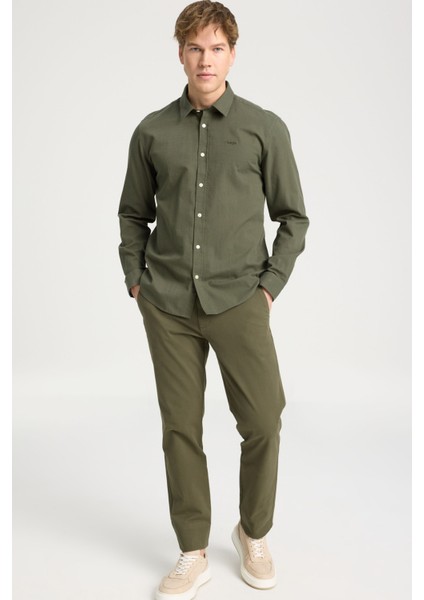 LS Gömlek Haki Erkek Gömlek modelleri