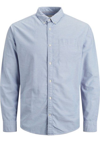 JJEOXFORD SHIRT LS NOOS Mavi Erkek Gömlek fiyatları