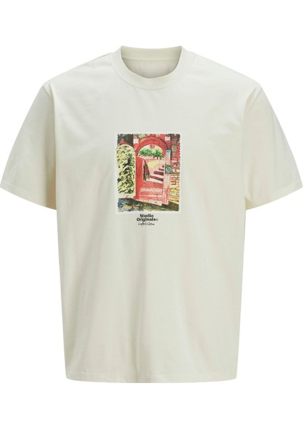 JORPAROS GRAPHIC FRONT Beyaz Erkek Kısa Kol T-Shirt
