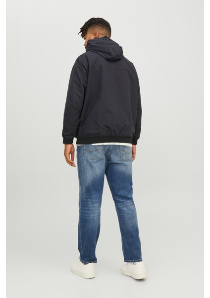 JJERUSH HOOD BOMBER NOOS Siyah Erkek Ceket fırsatları