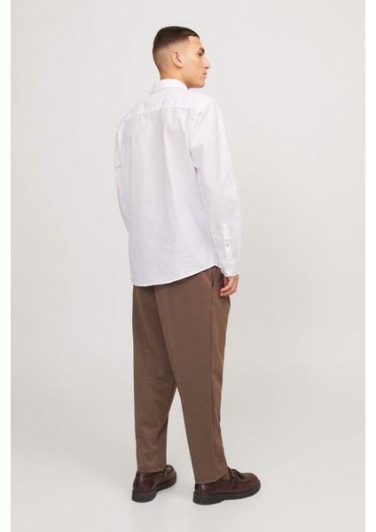 JJEOXFORD SHIRT LS NOOS Beyaz Erkek Gömlek modelleri