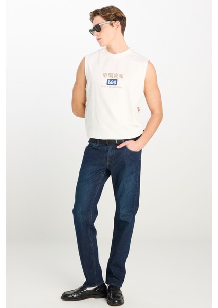 Relaxed Fit Baskılı At Beyaz Erkek Kısa Kol T-Shirt modelleri