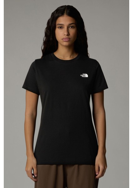 W SS SD SLIM TEE Siyah Kadın Kısa Kol T-Shirt