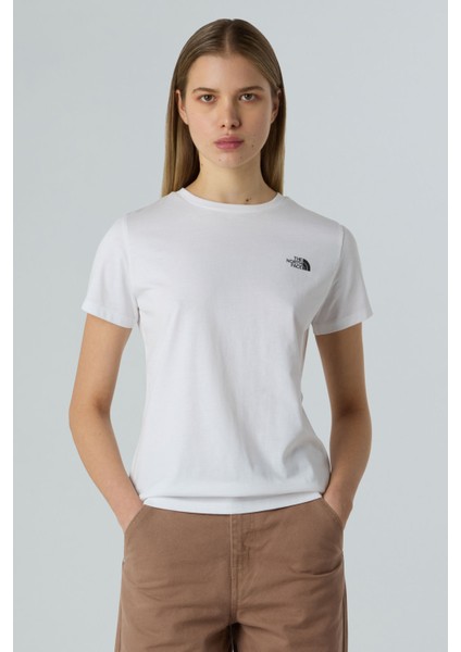 W SS SD SLIM TEE Beyaz Kadın Kısa Kol T-Shirt