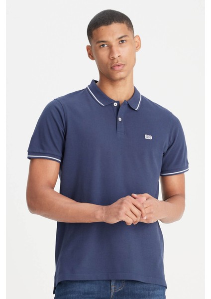 SS Kısa Kollu Pique Po Lacivert Erkek Kısa Kol T-Shirt