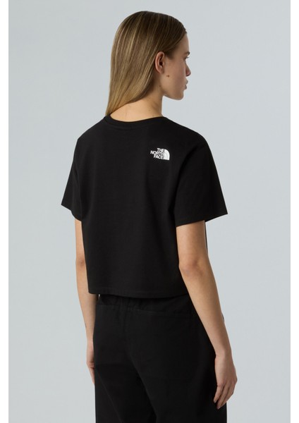 W SIMPLE DOME CROPPED Siyah Kadın Kısa Kol T-Shirt fiyatları