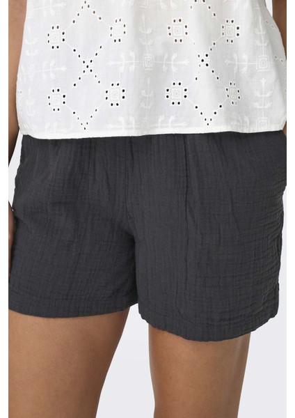 ONLTHYRA SHORTS NOOS WVN Gri Kadın Şort