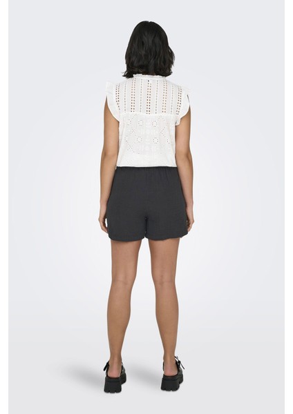 ONLTHYRA SHORTS NOOS WVN Gri Kadın Şort fırsatları