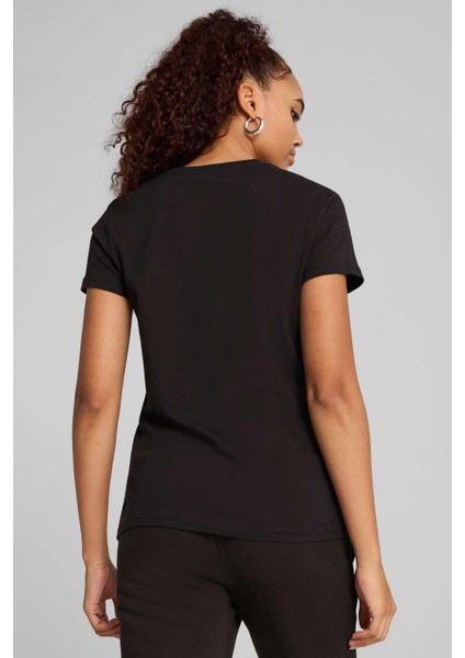 ESS No. 1 Logo Tee Siyah Kadın Kısa Kol T-Shirt fiyatları