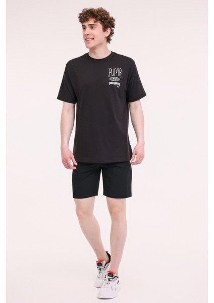 M GRAPHICS TRAIN ILLUSTRA Siyah Erkek Kısa Kol T-Shirt modelleri