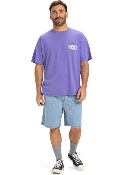GH QS WORLD FORCE SS Lila Erkek Kısa Kol T-Shirt fırsatları