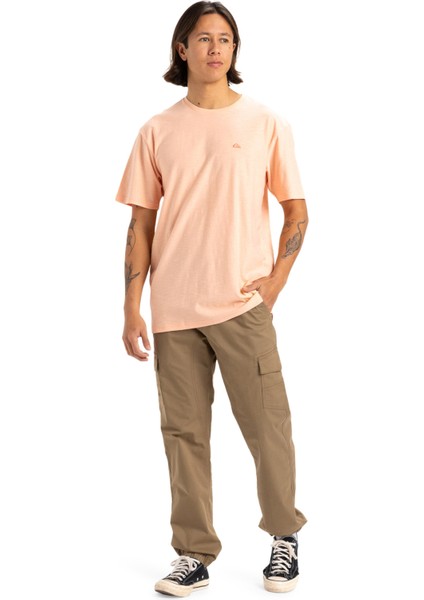 SLUB ROUNDNECK Turuncu Erkek Kısa Kol T-Shirt fırsatları
