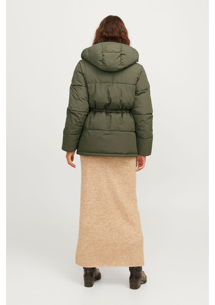 JXWORLD PUFFER JACKET Yeşil Kadın Kaban indirimleri