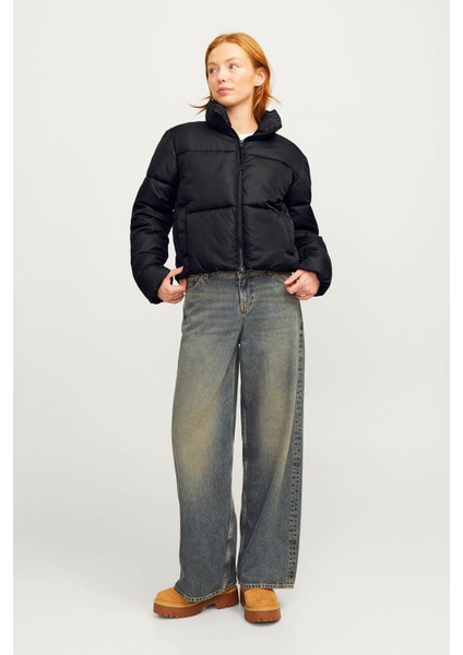 JXSOLVEJ PUFFER JACKET Siyah Kadın Mont
