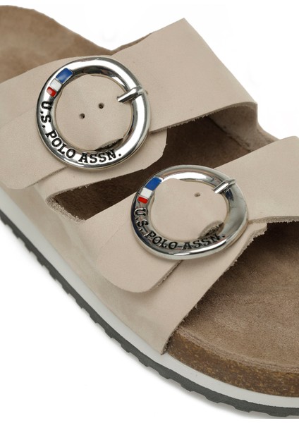 Plaın Nu 5fx Bej Kadın Mantar Terlik