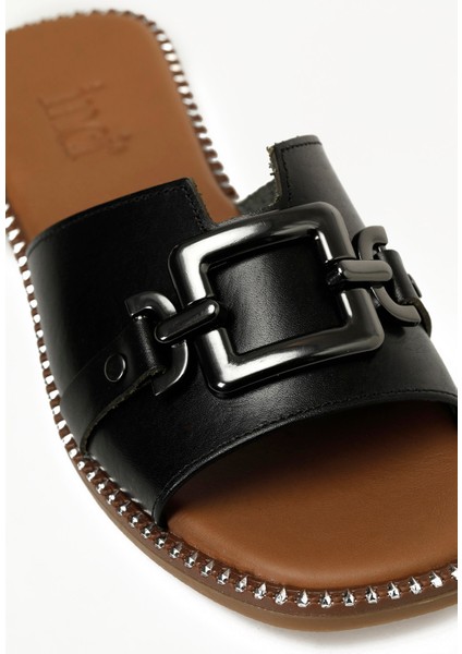 Inci Incı Amıe 5fx Siyah Kadın Düz Terlik