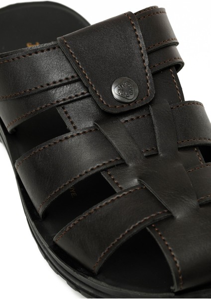 408020.M5FX Kahverengi Erkek Sandalet