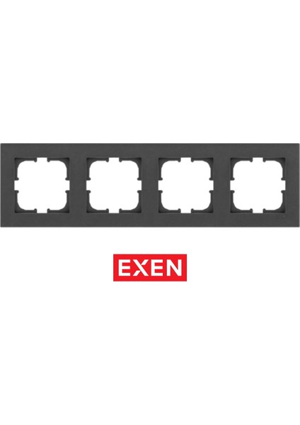 Karell Antrasit Dörtlü Çerçeve