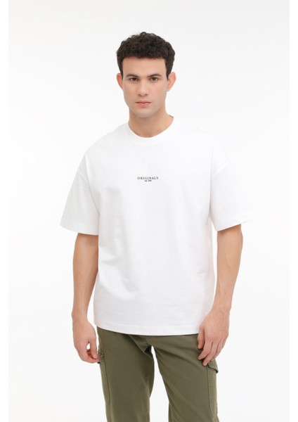 JORSANTORINI TEE SS CREW Beyaz Erkek Kısa Kol T-Shirt