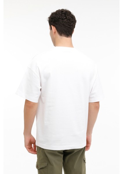 JORSANTORINI TEE SS CREW Beyaz Erkek Kısa Kol T-Shirt modelleri