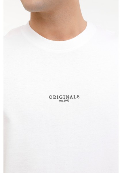 JORSANTORINI TEE SS CREW Beyaz Erkek Kısa Kol T-Shirt indirimleri