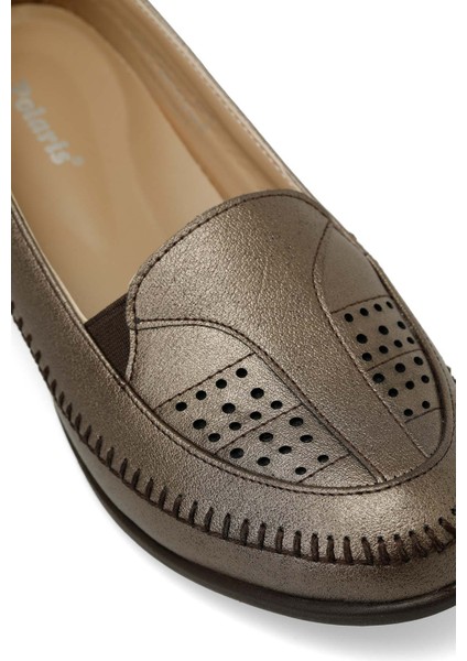 164077.Z5FX Bronz Kadın Dolgu Topuk Ayakkabı