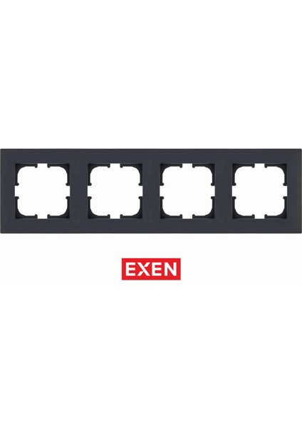 Karell Füme Dörtlü Çerçeve