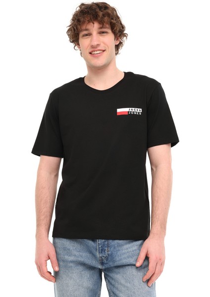 JJECORP LOGO TEE PLAY SS Siyah Erkek Kısa Kol T-Shirt