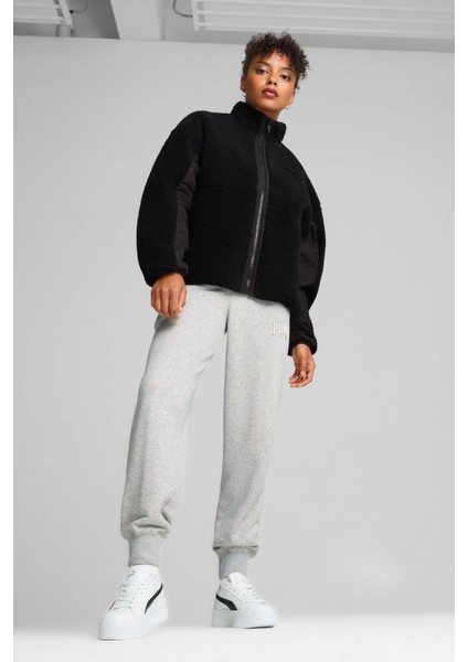 Reversible Sherpa Jacket Siyah Kadın Ceket indirimleri