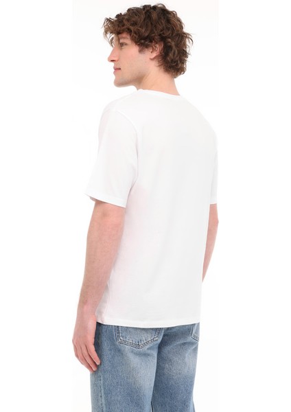 JJECORP LOGO TEE PLAY SS Beyaz Erkek Kısa Kol T-Shirt modelleri