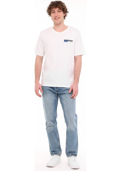 JJECORP LOGO TEE PLAY SS Beyaz Erkek Kısa Kol T-Shirt fırsatları