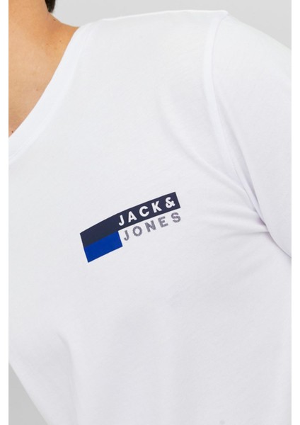 JJECORP LOGO TEE PLAY SS Beyaz Erkek Kısa Kol T-Shirt
