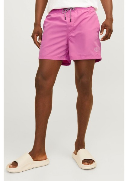 Jpstfıjı Jjswım Solıd Ly Pembe Erkek Deniz Şortu
