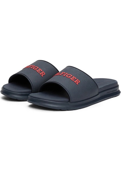 DUAL DENSITY HILFIGER POO Lacivert Erkek Terlik modelleri