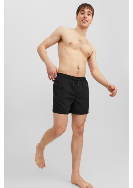 JPSTFIJI JJSWIM SOLID LY Siyah Erkek Deniz Şortu