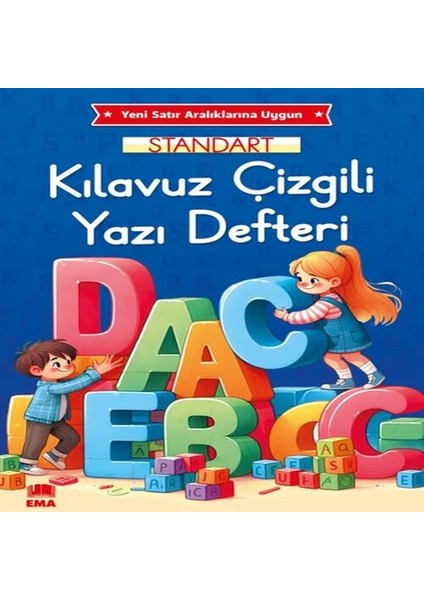 Renkli Standart Çizgili Yazı Defteri A4 Ebat