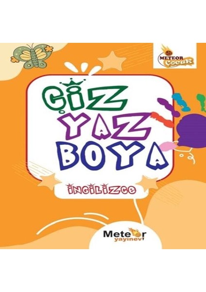 Çiz Yaz Boya Ingilizce Boyama Kitabı