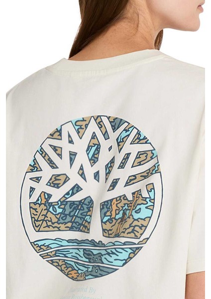 Illustrated Tree Logo Ba Beyaz Erkek Kısa Kol T-Shirt fiyatları