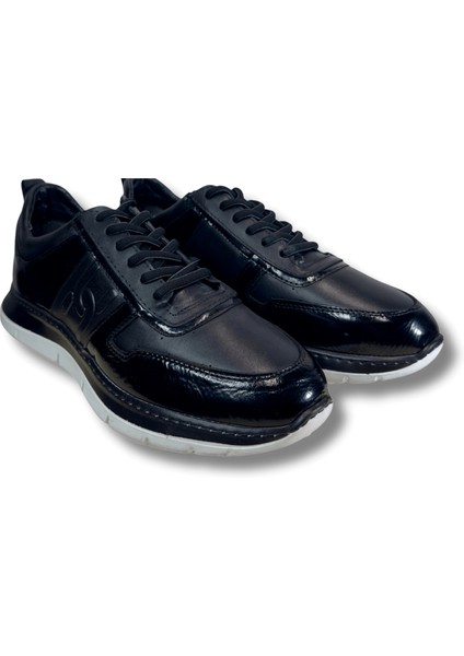 Irfan Yavuz Siyah Beyaz Tabanlı Hakiki Deri Bağcıklı Erkek Günlük Spor Ayakkabı 41 indirimleri