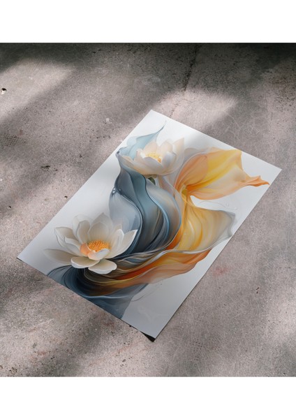 Çerçevesiz Poster - Dijital Baskı - Nilüfer Çiçekleri fırsatları