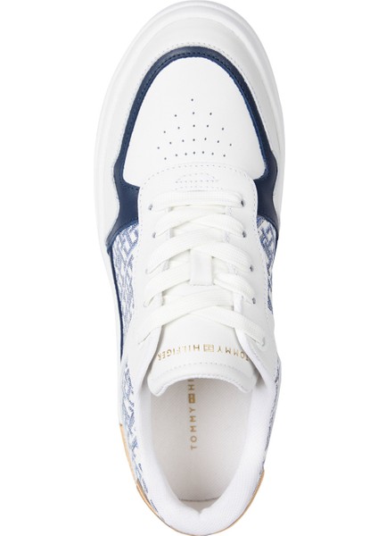 LUX COURT SNEAKER MONOGRA KIRIK BEYAZ Kadın Sneaker