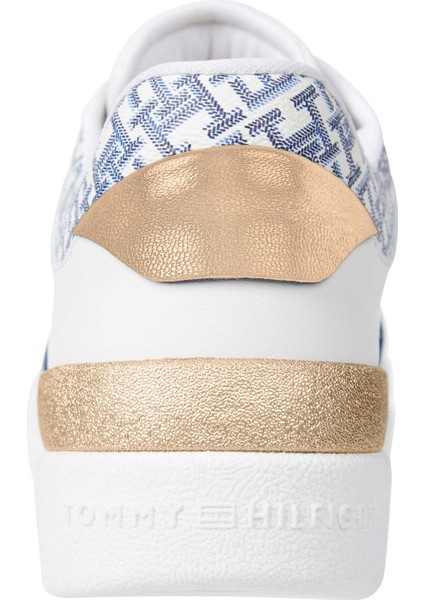 LUX COURT SNEAKER MONOGRA KIRIK BEYAZ Kadın Sneaker