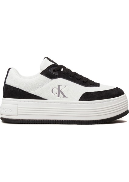 BOLD FLATF LOW LACE TUMB Beyaz Kadın Sneaker