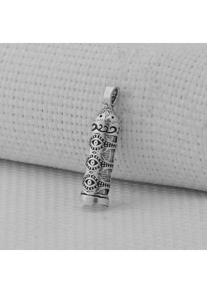 925 Ayar Gümüş Göz Desenli Cevşeni Kebir Model Kolye Ucu fiyatları