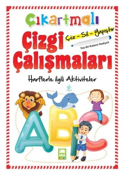 Çıkartmalı Çizgi Çalışmaları Harflerle Ilgili Aktiviteler